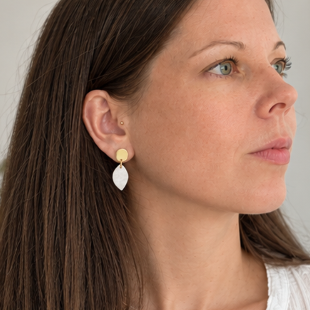 Boucles d'oreille éclat doré