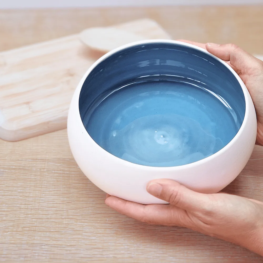 petit saladier bleu profond porcelaine