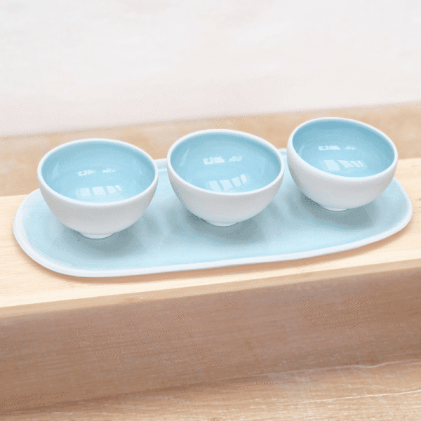 set de 3 bols céladon